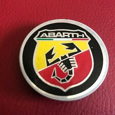 ABARTH 49MM BORCHIA COPPA TAPPO COPRI MOZZO MOZZI RUOTA CERCHIO LOGO BADGE NOME