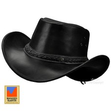 Cappello in pelle stile