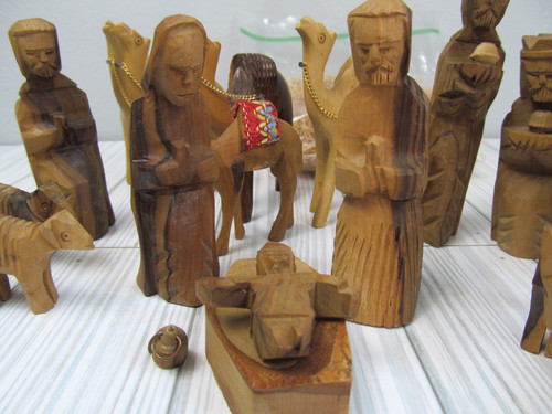 Set natività pezzi legno - natività, 17