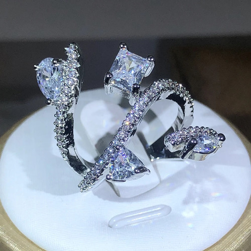 Anello serpente argento