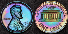 1964 PROOF Lincoln 1 centesimo