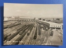 1950ca Roma - stazione ferroviaria Termini - vagoni e binari