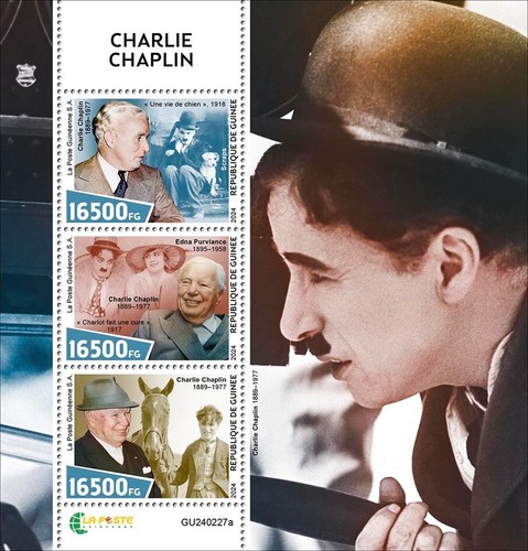Francobolli charlie chaplin - charlie,