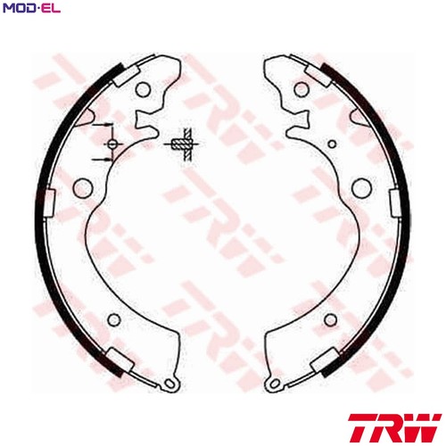 Set scarpe freno gs8559 - scarpe, per
