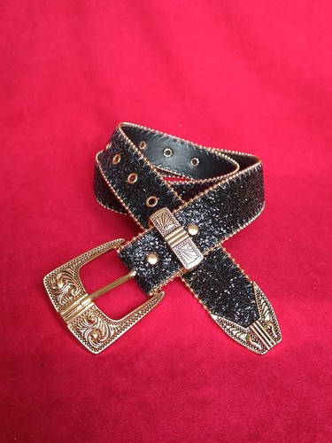 Cintura western nera glitter - nera,