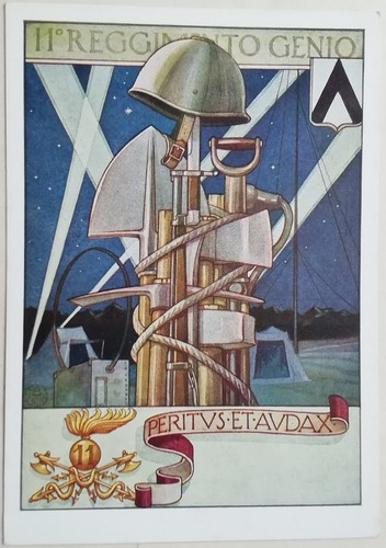 Cartolina reggimento genio - reggimento,
