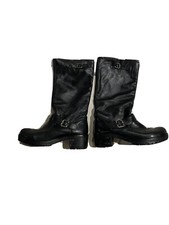 Stivali Nero Vera Pelle Usati