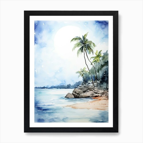 Watercolour anse lazio - of,