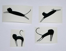 Kit 4 stickers CAT kitten wall
