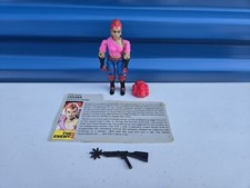 ACTION FIGURE VINTAGE HASBRO 1986 G.I JOE COBRA ZARANA CON ORECCHINO VAR. COMPLETO