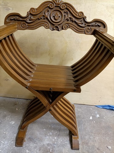 Sedia legno savonarola - sedia,