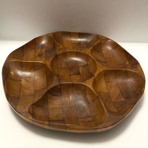 Vassoio snack diviso teak - in,