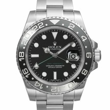 Orologio ROLEX Gmt-Master 2 116710LN nero da uomo usato #1111126