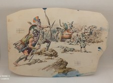 Ferdinando Tacconi Illustrazione Originale E Unica Libro Iliade 1959 