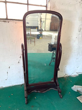 PSICHE O SPECCHIERA BASCULANTE LIBERTI IN LEGNO MASSELLO 1910 CIRCA