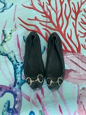 GUCCI ?BALLERINE IN CUOIO NERO N 38?????