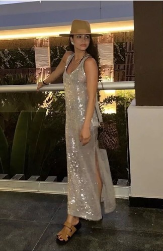 Abito midi zara argento - abito,