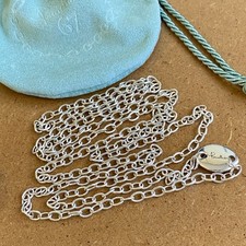 Pomellato Collana Lunga 100cm Argento Massiccio 925 100% Originale Rara Unisex