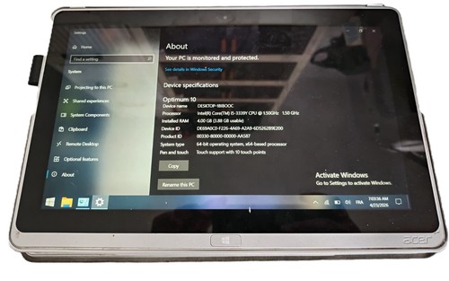 Tablette acer aspire p3 - aspire, i5