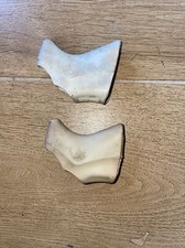 Paio coprileve paramani bici corsa Campagnolo C-Record rubber hoods bianco