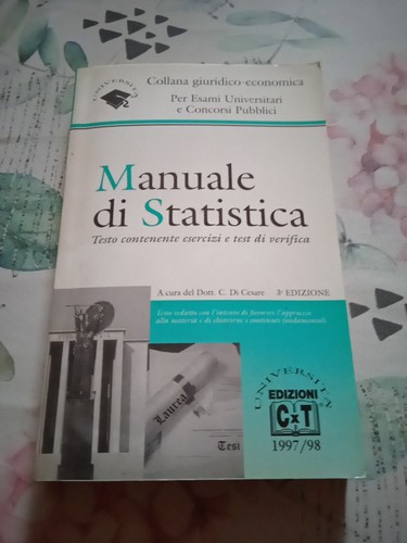Manuale statistica esami - -,
