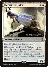 MTG ELDRAZI OBLIGATOR FOIL PRE IT EXC - VINCOLATORE ELDRAZI - OGW - MAGIC