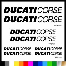 KIT DUCATI CORSE ADESIVI PRESPAZIATI CARENA CODONE SERBATOIO