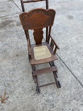 Antico seggiolone vittoriano