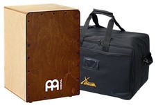Meinl Snarecraft Cajon 80 mandorla set betulla 2x rullante traversa gigbag borsa borsa