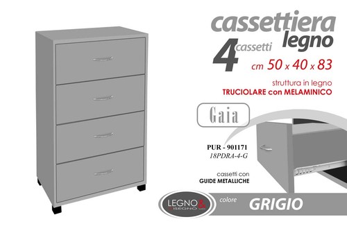 Cassettiera moderna cassetti - cassettiera,