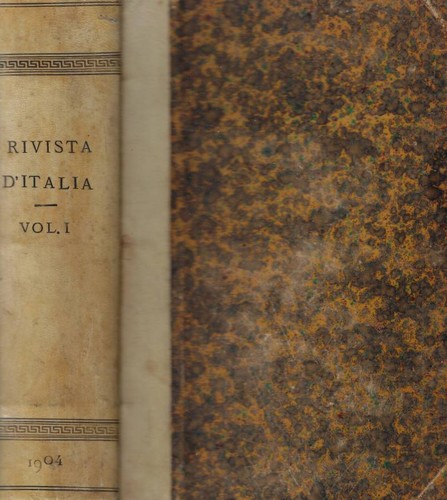 Rivista italia vol i anno - d'italia, vol.