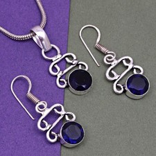 Tanzanite Set Gioielli Quarzo