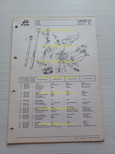 Aprilia under catalogo - 50,