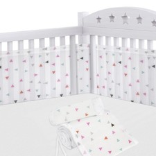 Aolso Paracolpi Lettino, 2 Pezzi Paraurti Cot Morbida e Traspirante, Paracolpi p