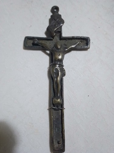 Crocifisso antico bronzo - crocifisso,