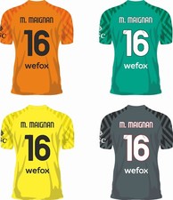 Completo Milan Portiere Calcio Nome Num. GRATIS Col. Verde Arancio Grigio Giallo