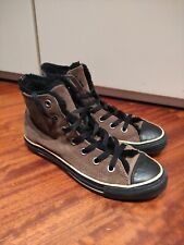 scarpe all star converse Pelle Scamosciata marrone Imbottitura nera Numero 37,5