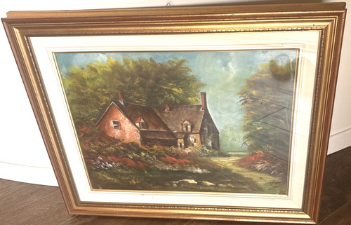 Quadro dipinto olio tavola - dipinto, su