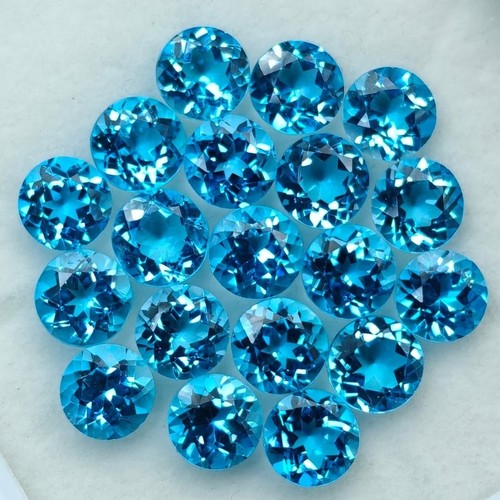 Topazio blu svizzero - , naturale