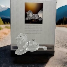 Statuina Leone Cristallo Swarovski Ispirazione Africa 185410 13 cm come nuova in scatola
