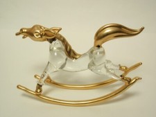 Hand Blown Glass Rocking Horse