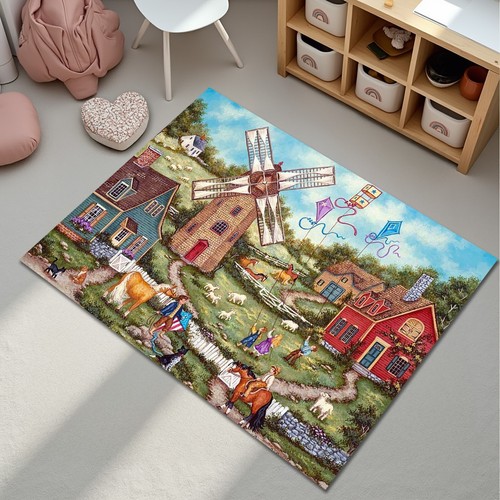 Tappeto villaggio animali