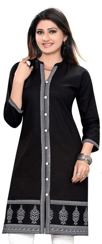 Tunica kurti donna cotone - kurti, nero