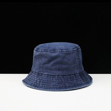 Cappello a secchiello denim