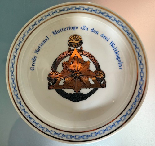 Piatto massonico anni - piatto,