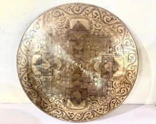 OM mantra, gong intagliato