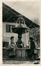 Costumi Carnici e Friulani Fontana a Forni di sotto Brisighelli Friuli Cartolina