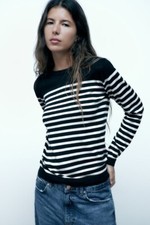 Maglione ZARA Basic a righe in