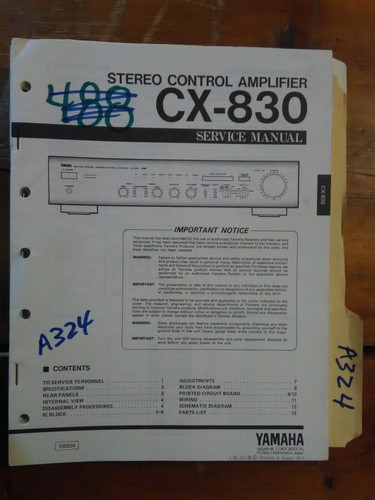 Kenwood 830 manuale di - manuale,