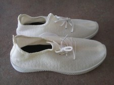 Scarpe donna casual comfort tela bianche, n. 40-41